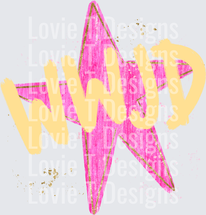 WWJD Star faith DTF transfer design